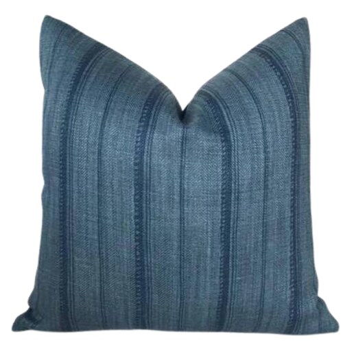 Malabar Pillow Cover in Indigo Designer Pillow Covers Etsy