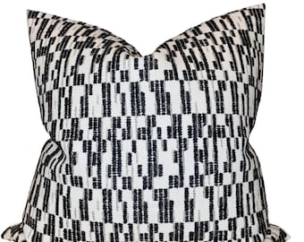 Sayat Pillow Cover in Black 04, Designer Pillow Covers, Decorative Pillows