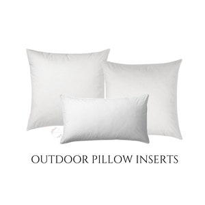 Outdoor Pillow Inserts, Faux Down, Insert for Pillow Cover, Pillow Inserts - In Any Size, Decorative Pillows