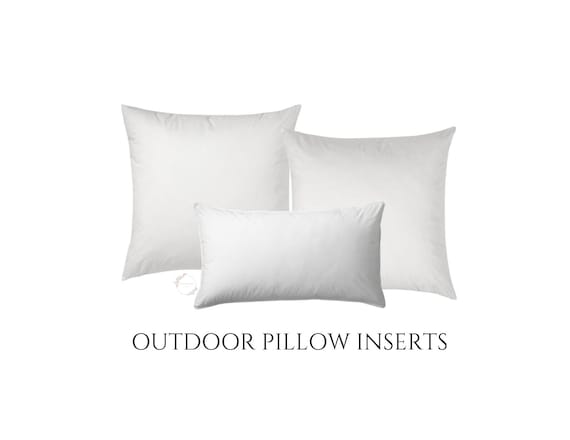 Outdoor Pillow Inserts, Faux Down, Insert for Pillow Cover, Pillow Inserts  in Any Size, Decorative Pillows 