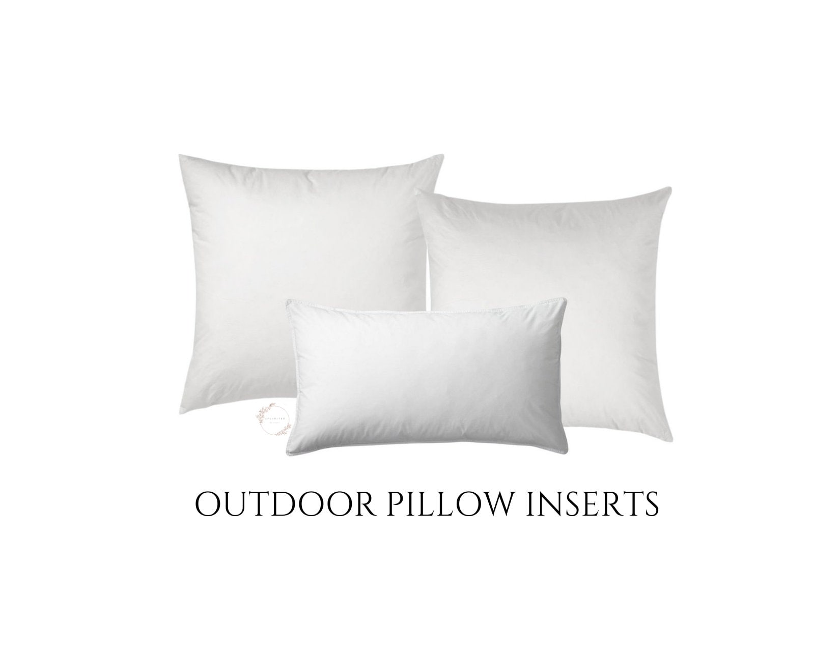 9x9 | Indoor Outdoor Hypoallergenic Polyester Pillow Economical Insert