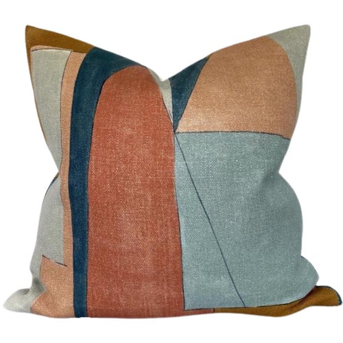 Graffito Pillow Cover in Java Designer Pillow Covers Etsy