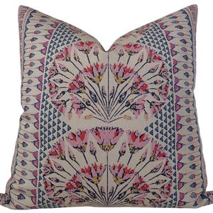 Cairo Pillow Cover in Blush Pink, Designer Pillow Covers, Decorative Pillows