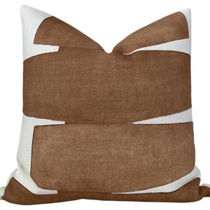 Stacked Pillow Cover in Clay, Designer Decorative Pillows