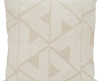 Sierra Pillow Cover in Natural, Designer Decorative Pillow Covers, Schumacher Textiles