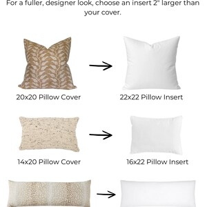 30/70 Down Feather Pillow Inserts, Pillow Inserts - In Any Size, Insert for Pillow Covers + Cases, Decorative Pillows image 2