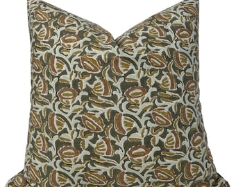 Marbella Pillow Cover in Eucalypt, Designer Pillow Covers, Decorative Pillows