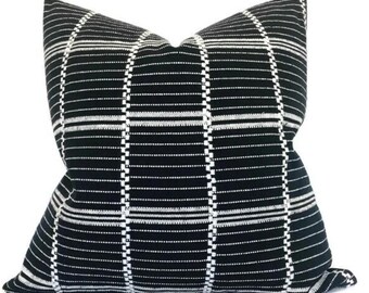 El Rais Pillow Cover in Black 01, Designer Pillow Covers, Decorative Pillows