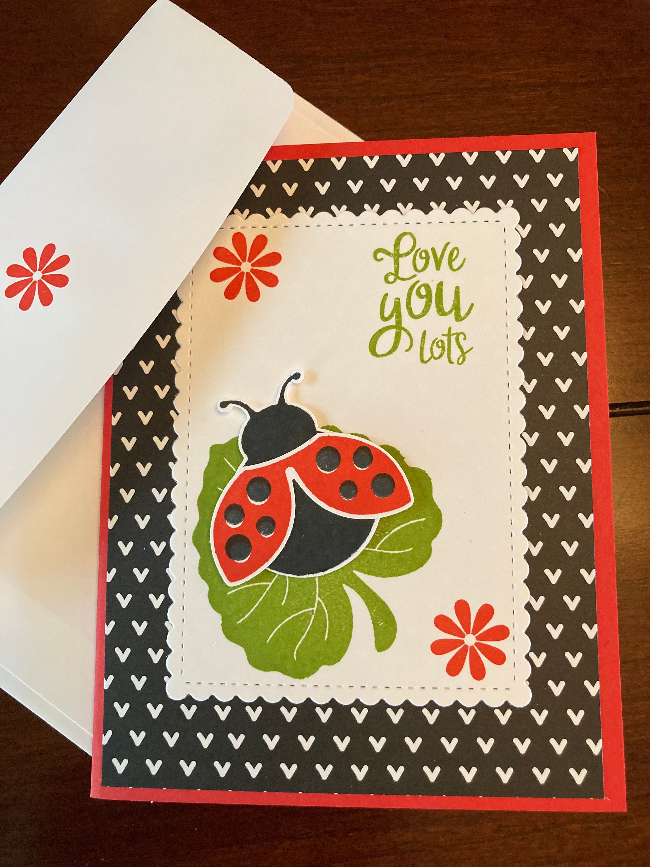 Ladybugs Hello Friend Happy Birthday or Love You Lots | Etsy