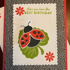 Ladybugs Hello Friend Happy Birthday or Love You Lots | Etsy