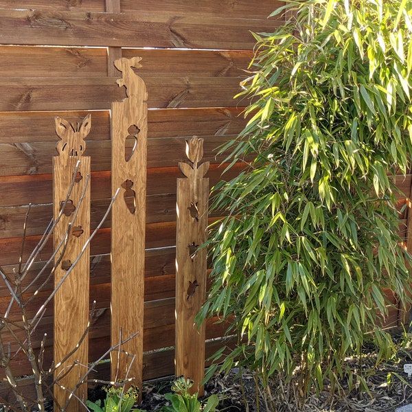 Gartenstecker holz Etsy.de