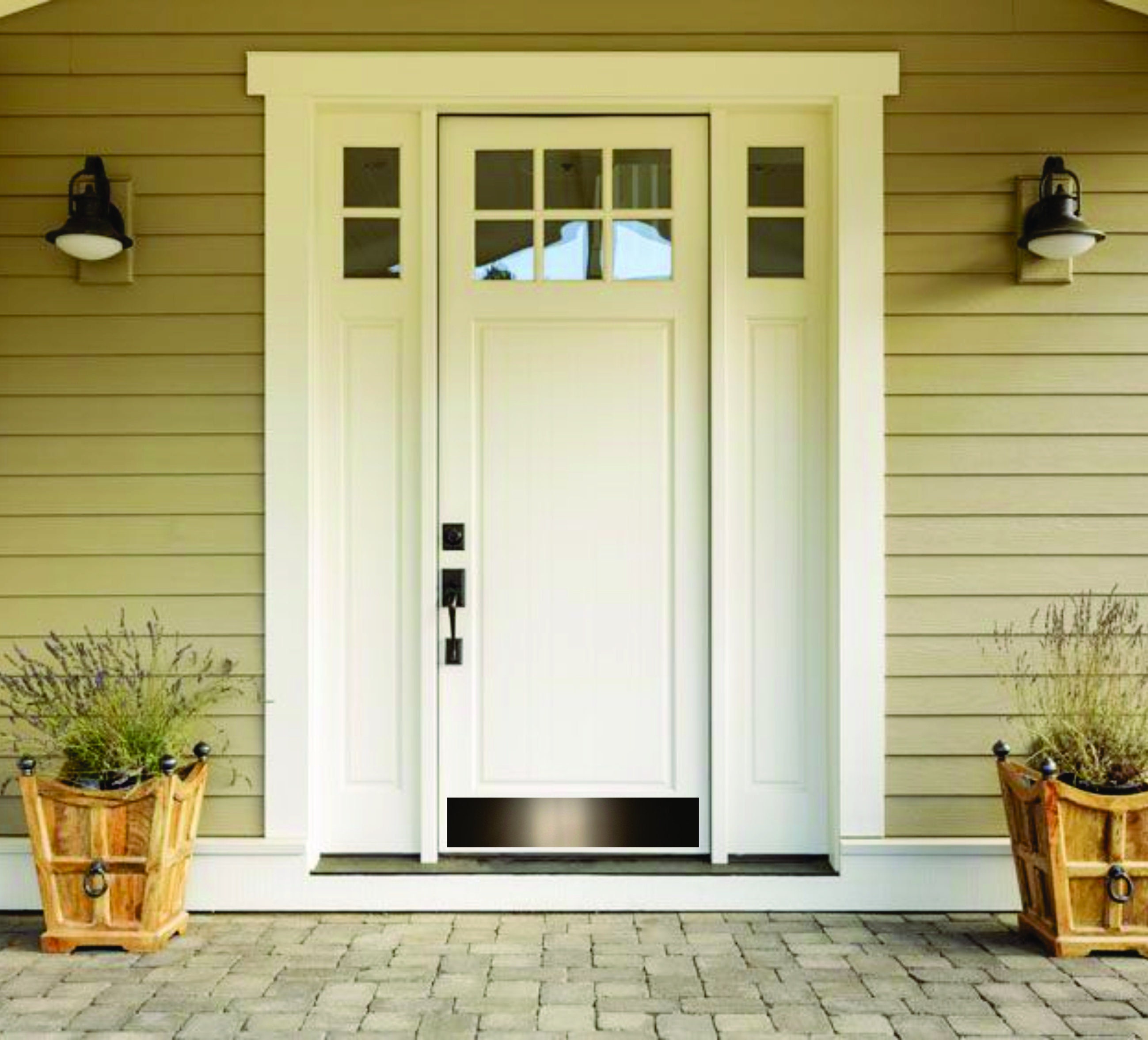 Brass kick plate sale for storm door