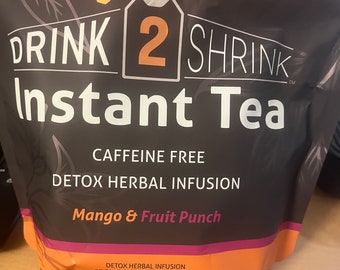 Drink 2 Shrink instant tea Mango / fruit punch flavors (No Medical Claims )