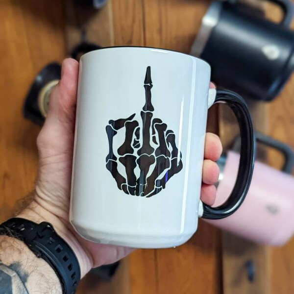 Mug With Middle Finger Etsy
