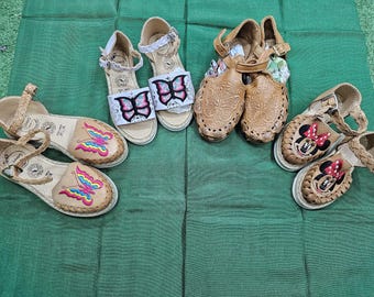 Girls leather sandals/ huaraches