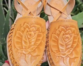 Huaraches mexicanos de mujer