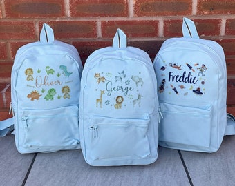 Personalised Boys BackPack - Kids School Bag - Personalised Rucksack - Pram Bags - Back to School - Children's Bags - Jungle Bag - Backpacks