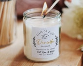 Personalised Graduation Candle - Graduation Gifts - Graduation Decoration - Class of 2022 - Graduation Keepsake - Gift for Her - Graduate