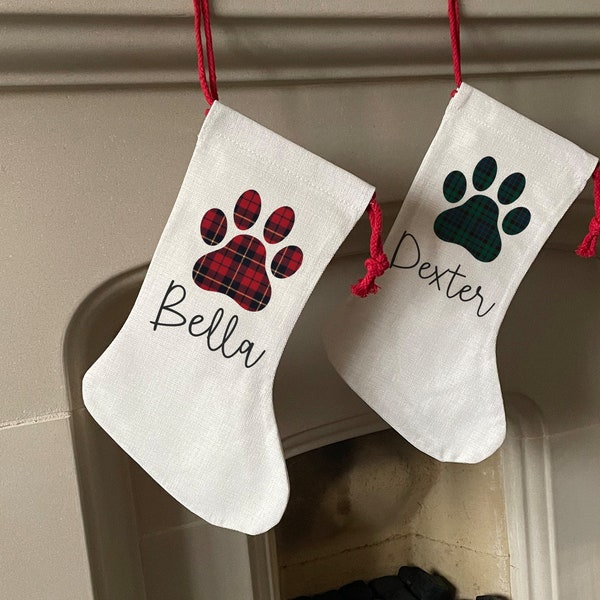 Personalised Christmas Dog Stocking - Personalised Dog Stockings - Dog Christmas Gifts - Pet Christmas Stocking - Dog Christmas Gifts