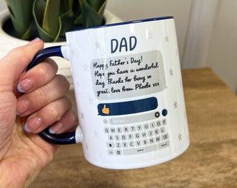 Personalised Thumbs Up Dad Mug - Mug For Dad - Father's Day Gifts - Fathers Day - Grandad Gift - Dad Birthday Present - Dad Gifts - Daddy