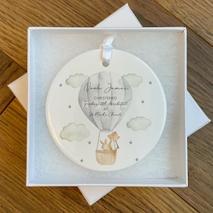 Personalised Christening Ornament - Christening Gifts - Christening Keepsake - Personalised Christening Gifts For Boys - For Girls