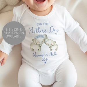 Gepersonaliseerde babyhemdje eerste Moederdag - cadeaus eerste Moederdag - babypakje eerste Moederdag - outfit Moederdag
