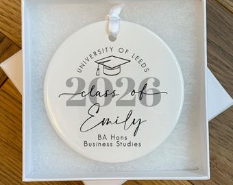 Personalisierte Abschlussdekoration - Abschlussgeschenke - Abschlussgeschenk - graduate - College Geschenke - Abschlussandenken - Klasse von 2026