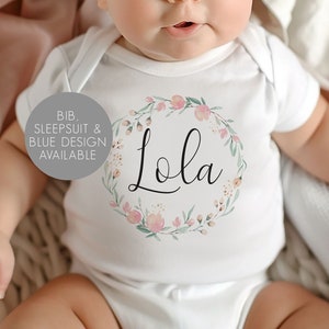 Personalised Baby Vest - Baby Name Sleep Suit - Personalised Baby Gifts - New Baby Gift - Baby Girl - Baby Boy - Personalised Baby Outfit