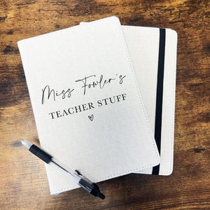 Gepersonaliseerde leraar notitieboekje - cadeaus leraar - bedankt leraar - aantekeningen leraar - afstudeercadeau - school - cadeau leraar