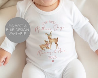 Personalised First Mother's Day Baby Vest - First Mother's Day Gifts - First Mother's Day Babygrow  - Mother's Day Outfit - Mothers Day Gift
