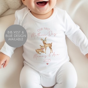 Colete personalizado para o primeiro dia das mães - presentes para o primeiro dia das mães - macacão para o primeiro dia das mães - roupa para o dia das mães - presente para o dia das mães