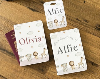 Personalised First Passport Cover - 1st Passport Holder - Kids Passport Cover - Baby Passport Holder - First Holiday - New Baby Gifts