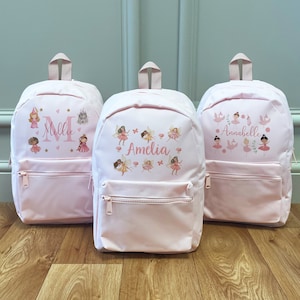 Personalised Girls BackPack - Kids School Bag - Personalised Rucksack - Pram Bags - Back to School - Children's Bags - Backpacks