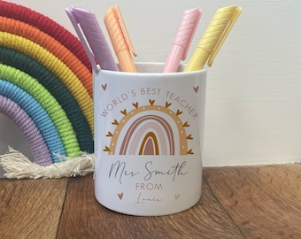 Personalised Teacher Pencil Pot - Personalised Pencil Pot - Teacher Pencil Pot - Personalised Teacher Gift - Personalised Gift for Teacher