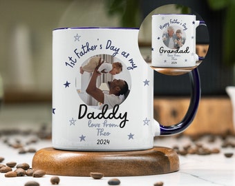 Tazza personalizzata per la prima festa del papà - Regalo del nonno - Miglior tazza per papà - Tazza per la festa del papà - Tazza personalizzata - Prima festa del papà - Tazza fotografica