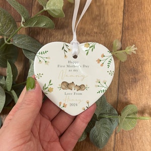 Primeiro Dia das Mães personalizado como enfeite de babá - Presente de Dia das Mães - Presente dos avós - Presente do primeiro dia das mães - Presente para mamãe - Vovó