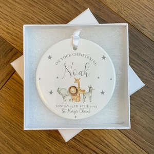 Personalisierter Anhänger - Taufgeschenke - Taufandenken - Personalisierte Taufgeschenke für Jungen - Für Mädchen - Dschungel