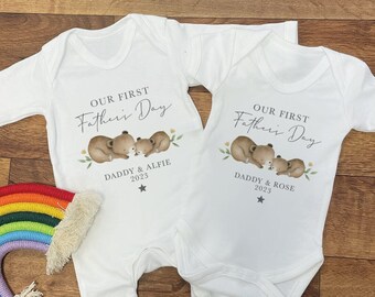 Personalised First Father's Day Baby Vest - First Father's Day Gifts - First Father's Day Babygrow  - Father's Day Outfit - Fathers Day Gift