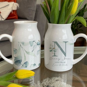 Personalised Mother's Day Jug - Mother's Day Vase - Mother's Day Gift - Nan Gifts - Mum Gift - Gifts for Mum - Gardening Gifts - Flower Vase