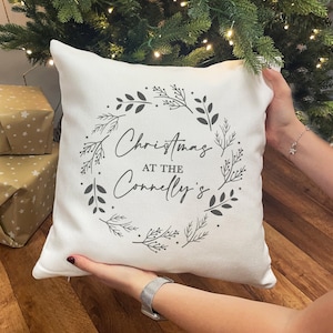 Personalised Christmas Family Cushion - Personalised Family Christmas Cushion - Christmas Decorations - Christmas Decor - Christmas Gifts