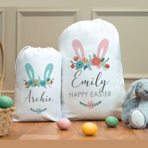 Personalised Easter Bag - Easter Basket - Easter Gifts - Easter Sack - Easter Decorations - Easter Egg Hunt - Easter Party Bags - Easter