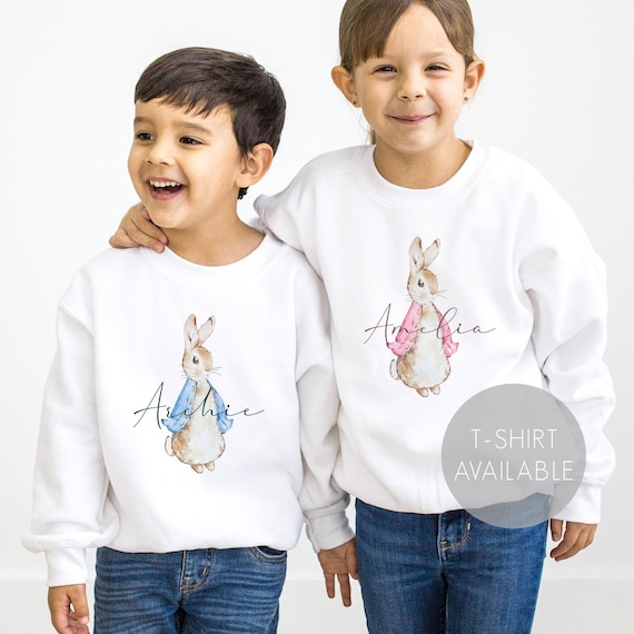Personalised Easter T-Shirt - Kids Easter Outfit - Personalised Easter Gifts - Easter Basket - Easter Bunny Top - Easter Rabbit Top - Eggs