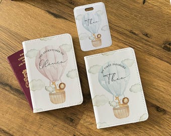 Personalised First Passport Cover - 1st Passport Holder - Kids Passport Cover - Baby Passport Holder - First Holiday - New Baby Gifts