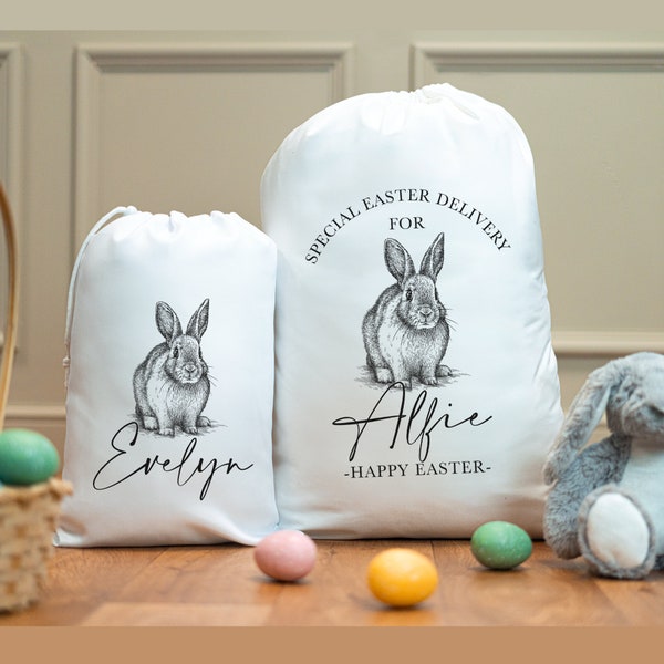 Personalised Easter Bag - Easter Basket - Easter Gifts - Easter Sack - Easter Decorations - Easter Egg Hunt - Easter Party Bags - Easter