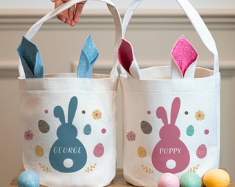 Personalised Easter Basket - Easter Bag - Easter Gifts - Easter Sack - Easter Decorations - Easter Egg Hunt - Easter Party Bags - Easter