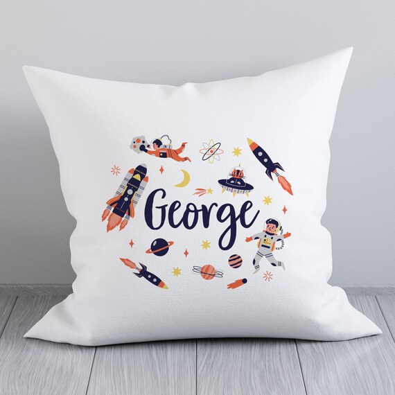 Personalised Space Cushion Space Nursery Cushion Etsy