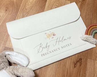Spersonalizowany folder na notatki dotyczące ciąży - Akta dokumentów położnej - Prezenty ciążowe - Folder dziennika dziecka - Folder IVF - Folder na notatki dotyczące ciąży