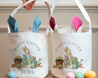 Personalised Easter Basket - Easter Bag - Easter Gifts - Easter Sack - Easter Decorations - Easter Egg Hunt - Easter Party Bags - Easter