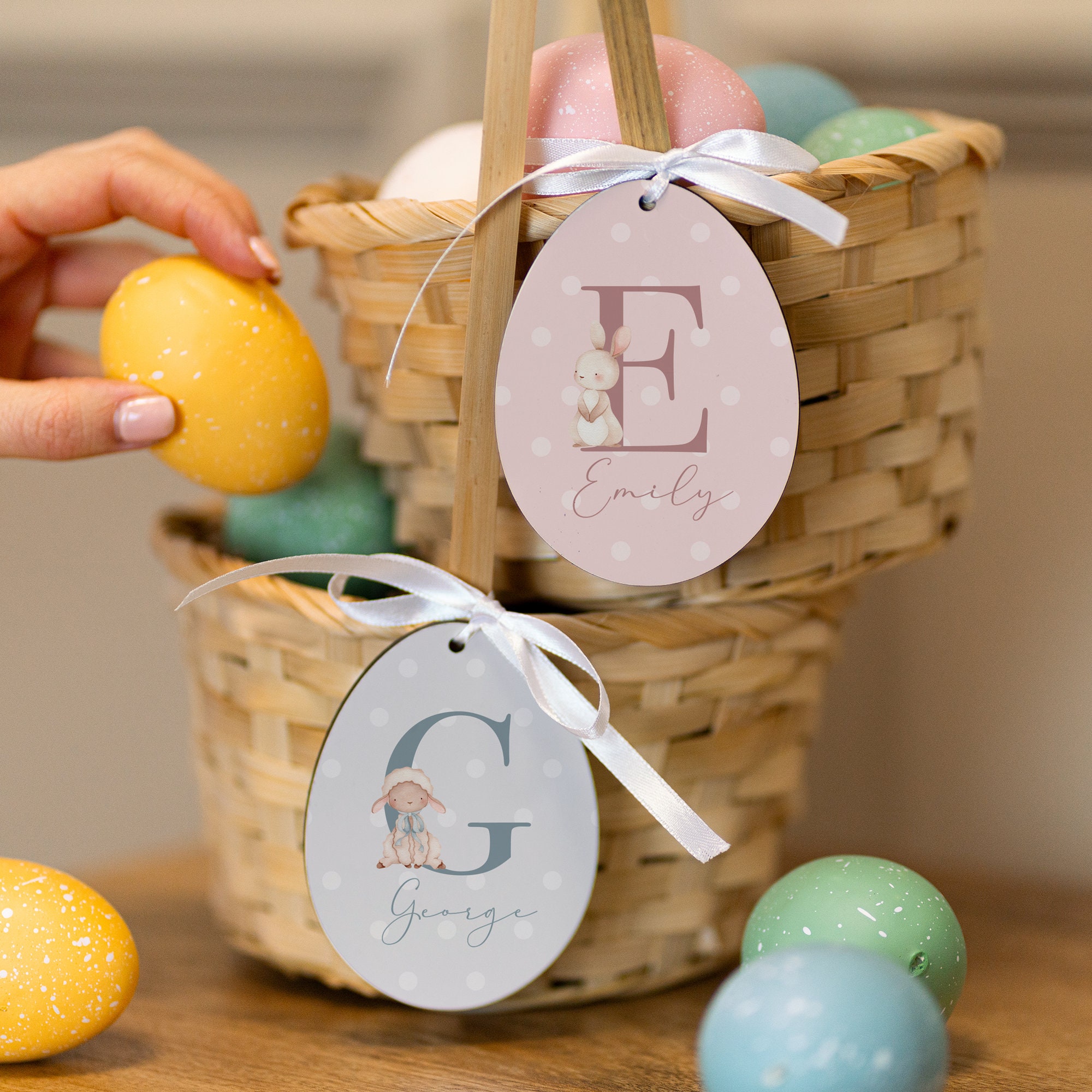 Personalized Easter Basket Tag, Easter Basket Gift Tags, Easter Sack, Easter Egg, Easter Ornament, Easter Gifts, Easter Decorations