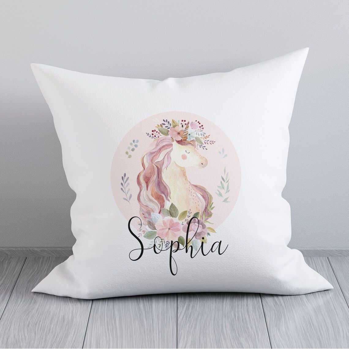 Personalised Unicorn Cushion Personalised Baby Cushion Etsy UK